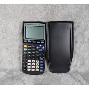 Texas Instruments TI-83 Plus Graphing Calculator - Black With Cover Works EUC